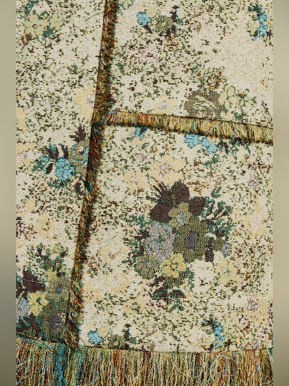 Alemais Whitney Skirt Floral Tweed Fringe Midi Skirt, 6 8 10 12 - Picture 10 of 10